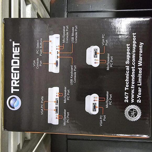 4-Port USB KVM Switch Kit with Audio | TRENDnet - Picture 7 of 7